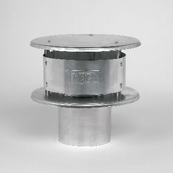 chapeau d’évacuation des fumées Ubbink Ubigas paroi unique 110 aluminium 360